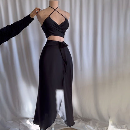 Strapless Slim Fit Summer Skirt Suit