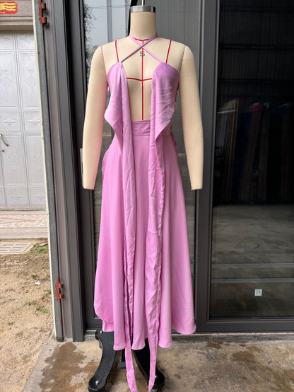 Strapless Slim Fit Summer Skirt Suit
